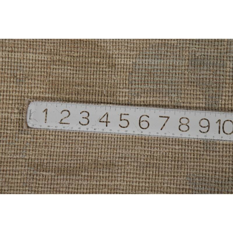 Vegetable Dye Blue Oushak Turkish Large Rug Hand-Knotted Wool Carpet - 10'2"x 13'8"