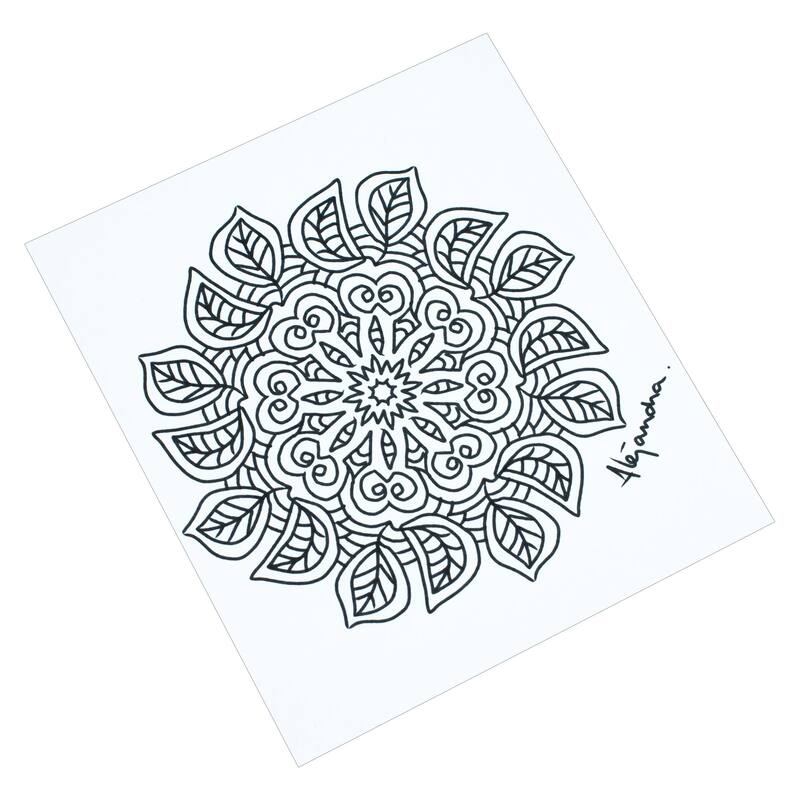 Novica Handmade Relaxing Leaves Coloring Postcards (Pair)