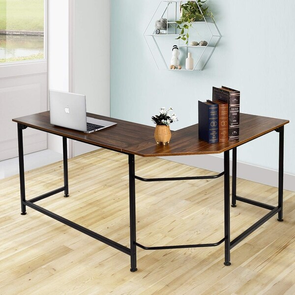 Vecelo Home Office Desk Modern Style L Shaped Corner Computer Vecelo Home Office Desk Modern Style L Shaped Corner Computer