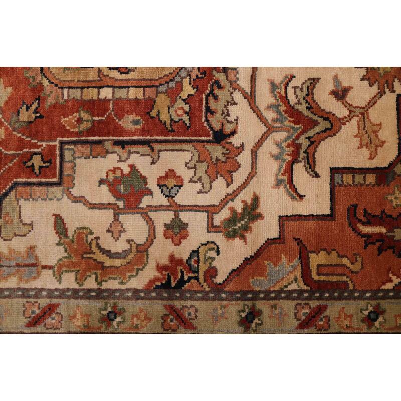 ECARPETGALLERY Hand-knotted Jules Sultane Ivory Wool Rug - 9'0 x 12'0