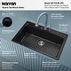 preview thumbnail 74 of 82, Karran Drop-In Quartz 33 in. 1-Hole Single Bowl Kitchen Sink Kit
