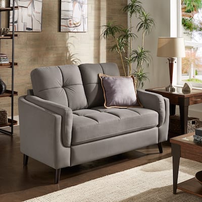 Dorelle 61" Wide Microfiber Arm Loveseat by iNSPIRE Q Modern