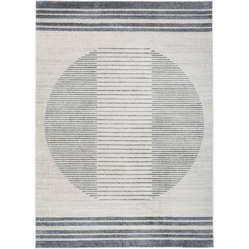 HomeRoots Geometric Modern Rectangle Area Rug