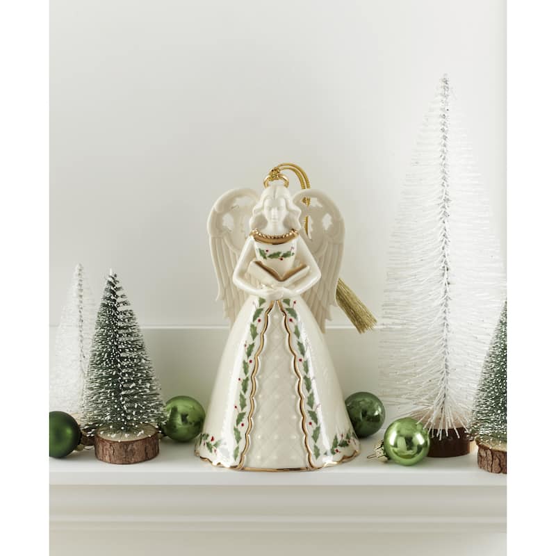 Lenox Holiday Angel Bell with Hymns Ornament