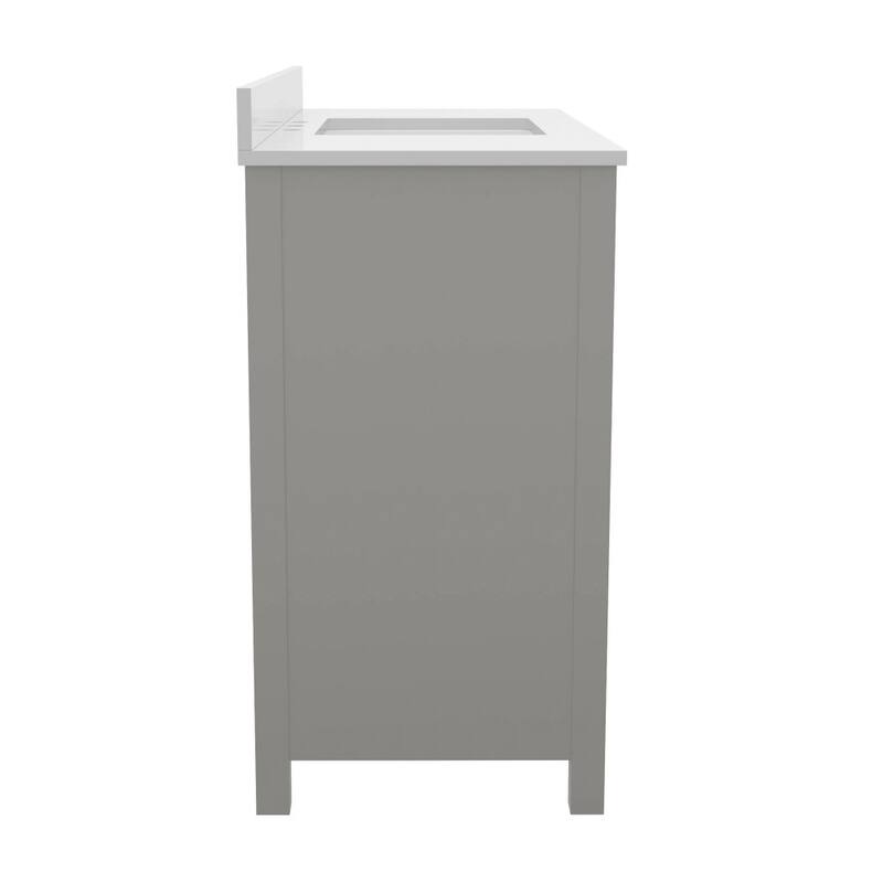 Bathroom Vanity with Sink, Storage Cabinet, and 9 Drawers - 19"D x 48"W x 37.75"H