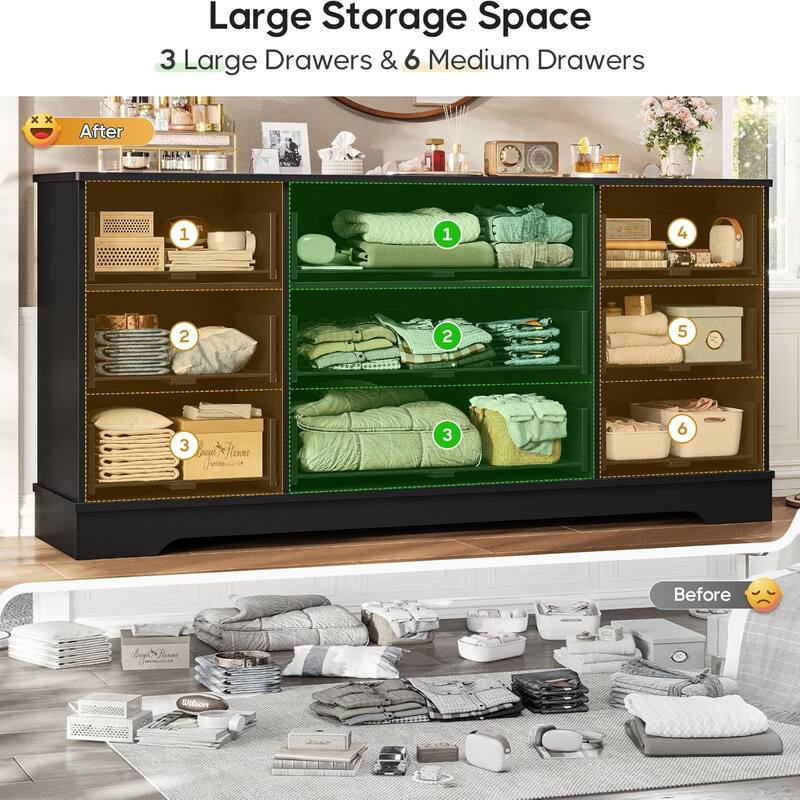 Dresser for Bedroom Dressers & Chests of Drawers Storage Organizer