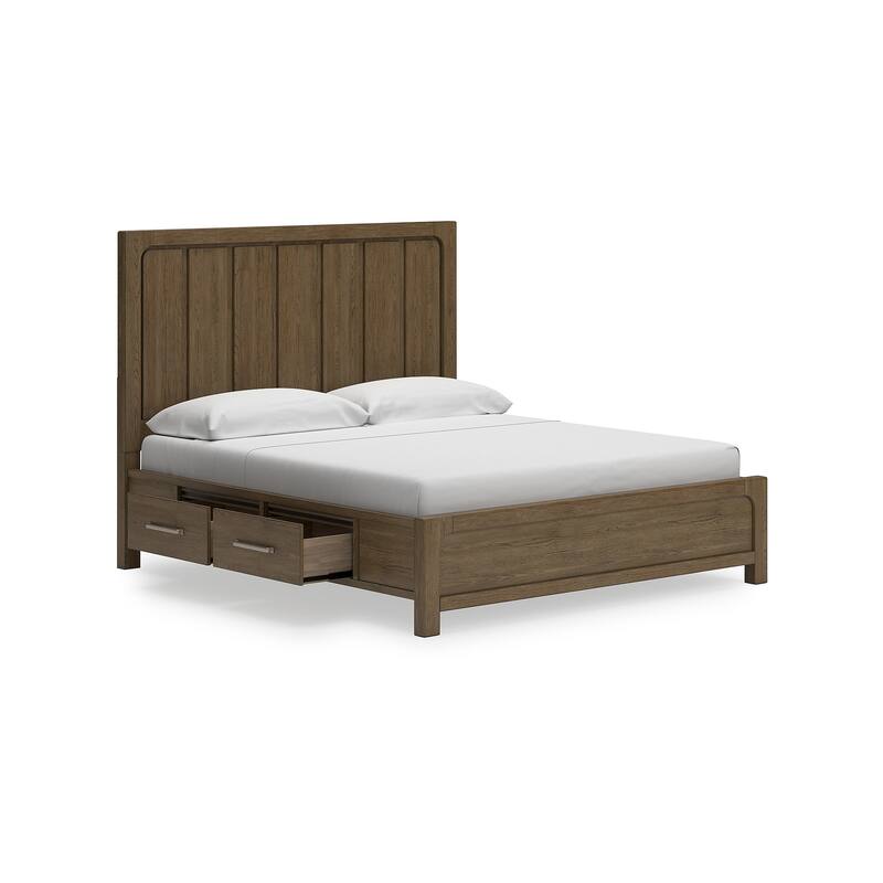Signature Design by Ashley Cabalynn Brown Panel Bed with Storage