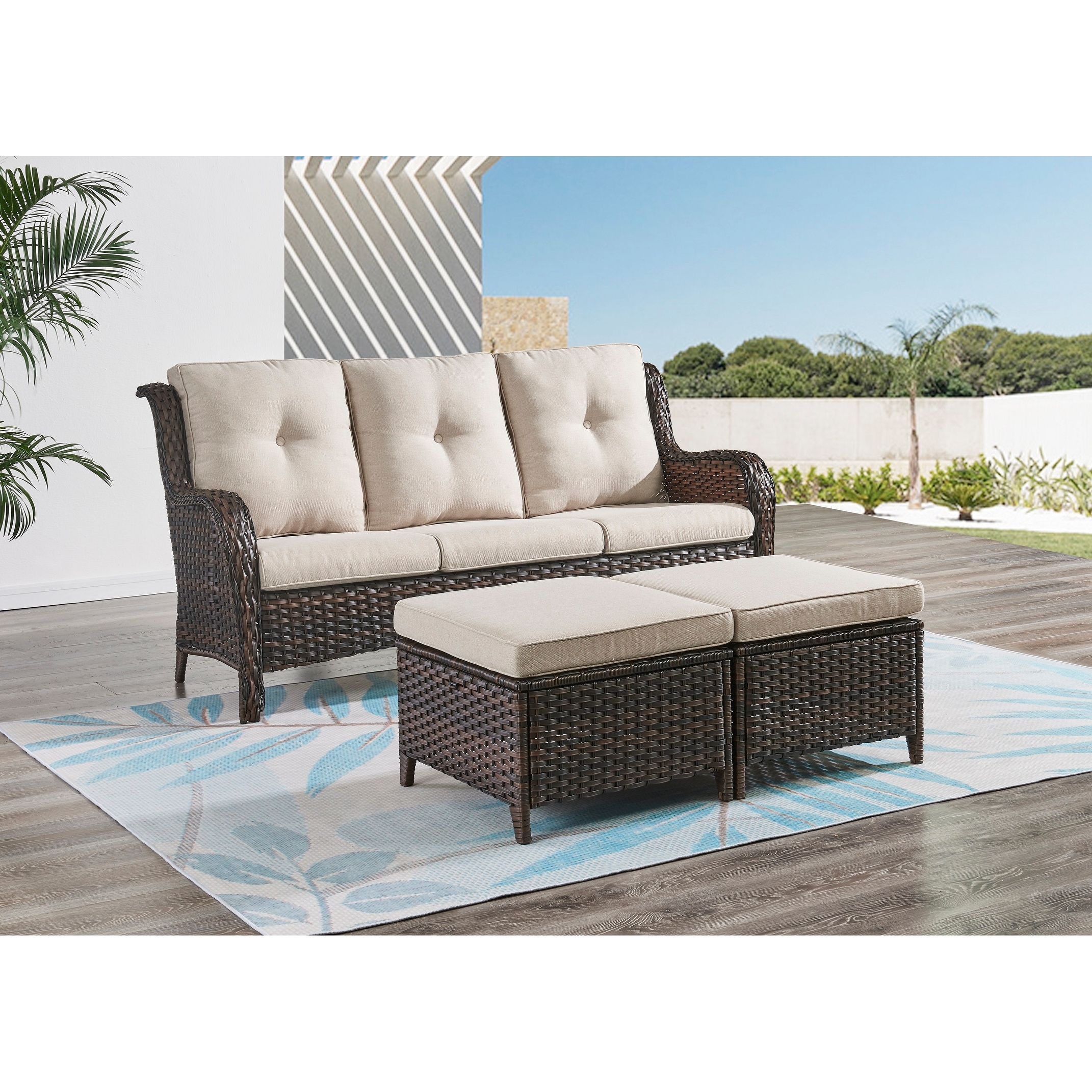 Oakmont 5 piece best sale cushioned seating set