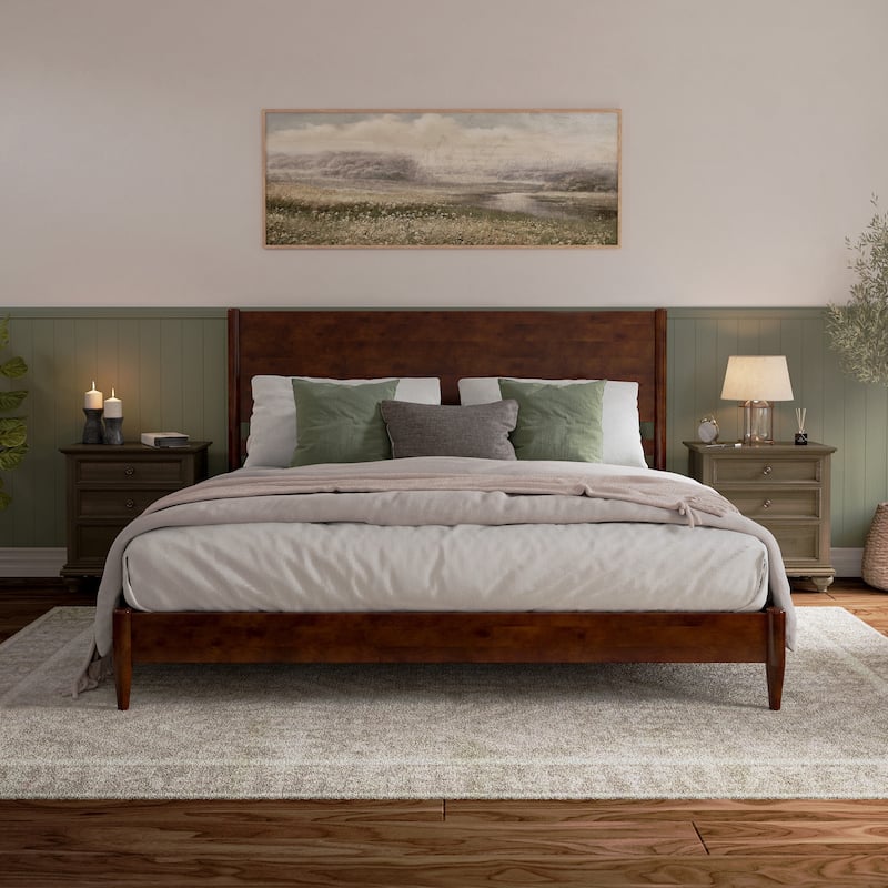 Pasadena Solid Wood Low Profile Platform Bed