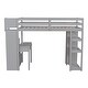 preview thumbnail 11 of 17, Space-Saving Twin Loft Bed with Study Area & Storage Options - Compact Design