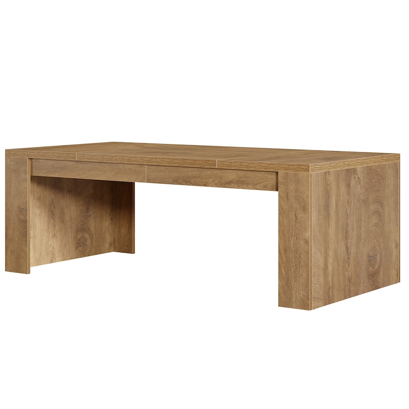 70.9-Inch Wooden Computer Desk, Large Farmhouse Executive Office Desk