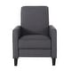 preview thumbnail 32 of 84, Darvis Fabric Recliner Club Chair by Christopher Knight Home