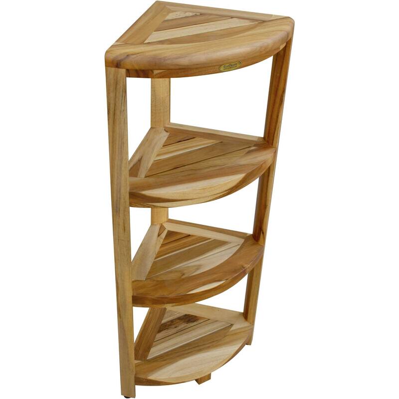 HomeRoots 12" Natural Solid Wood Freestanding Bathroom Vanity