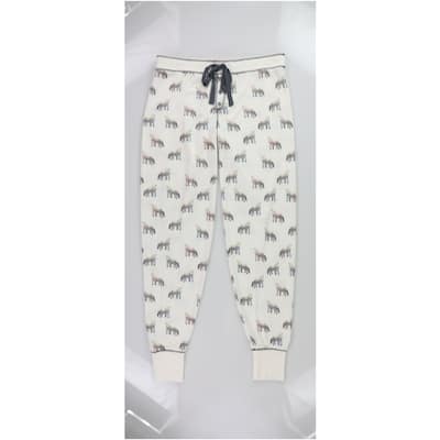 P.J. Salvage Womens Fox Pajama Lounge Pants,, White, Medium
