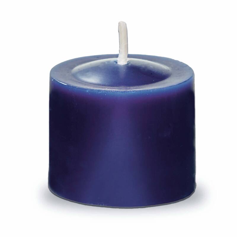 Color Studio Votive Candles Set of 12 Navy Smokeless Paraffin Wax Burn Time 5 Hrs - Navy Blue