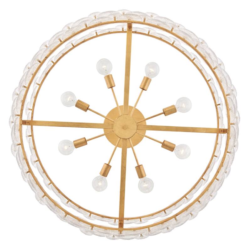 Fredrick Ramond FR30124 Rene 8 Light 45" Wide Ring Chandelier with