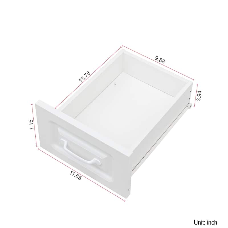 Anmytek L Shaped Corner Desk with Bookshelf, White Home Office Computer Desk Storage Workstation