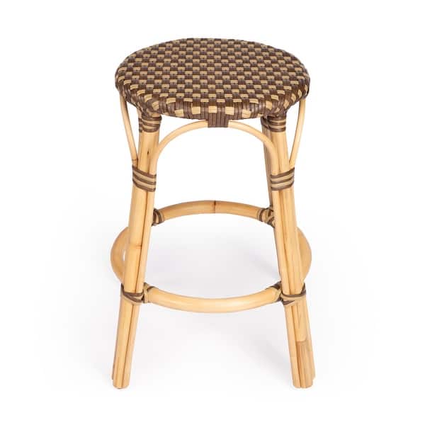 Tobias Bar Stools, Shop Handmade Tobias Rattan Counter Stool Overstock 18072618
