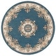 preview thumbnail 31 of 92, SAFAVIEH Handmade Aubusson Hrachuhi Traditional Wool Rug 6' Round - Blue/Ivory