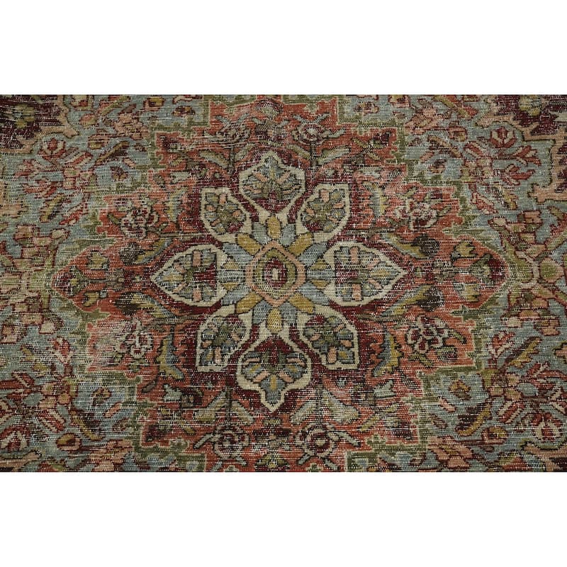 Hand Knotted Oriental 100% Wool Carpet Traditional Floral Red Bakhtiari Area Rug - 11' 0'' X 8' 7''