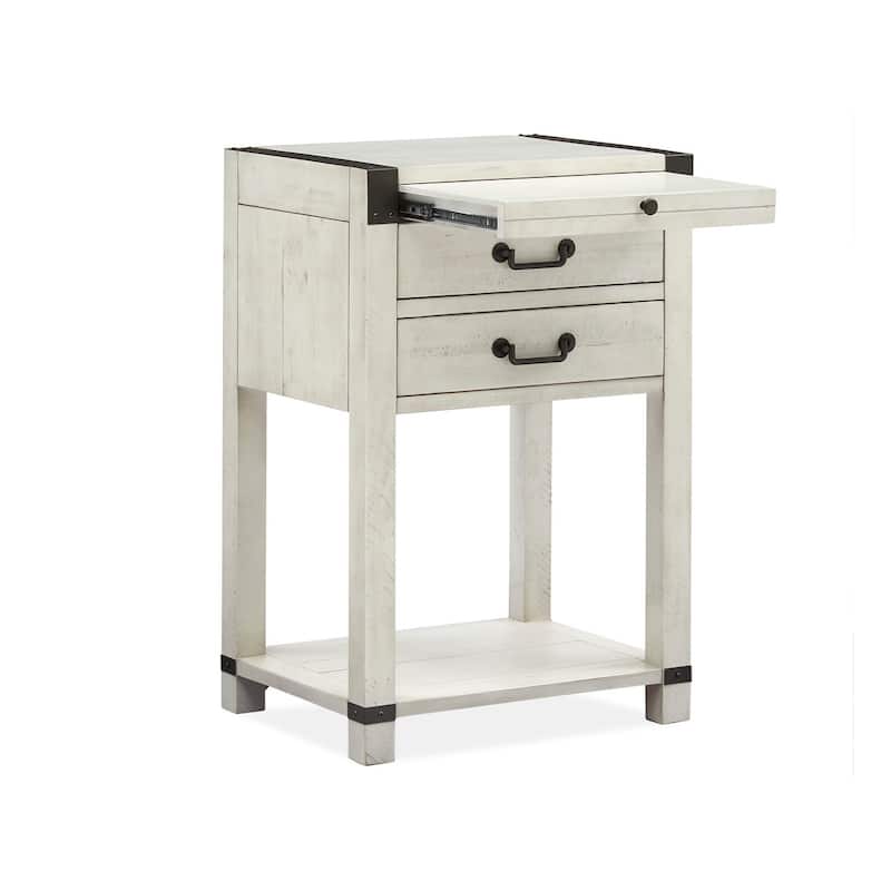 Magnussen Home Chesters Mill Alabaster Open Nightstand