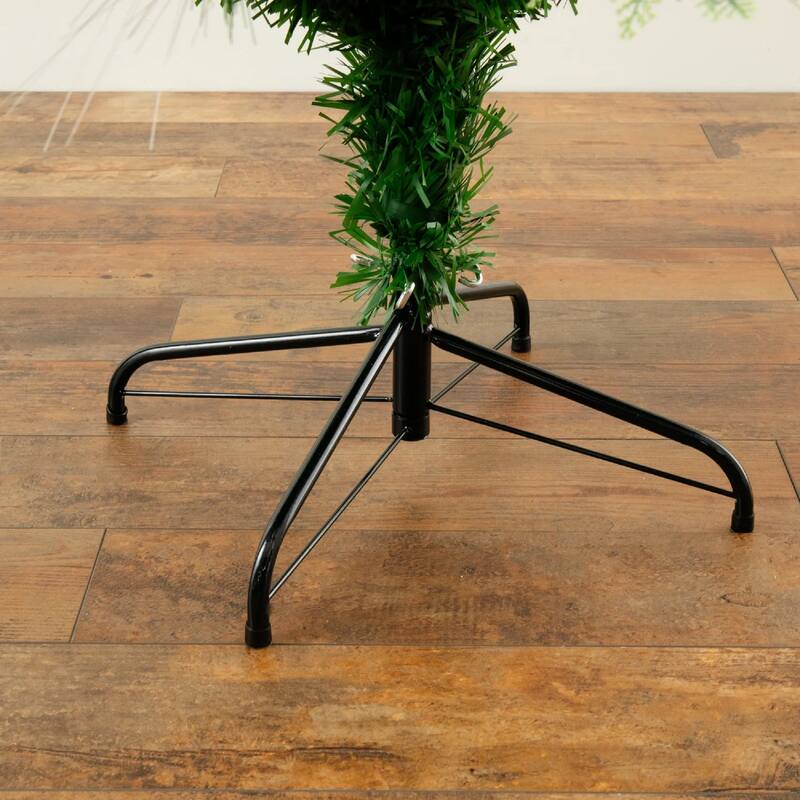 6' Pre-Lit Fiber Optic Artificial Christmas Tree, Warm White LED Lights