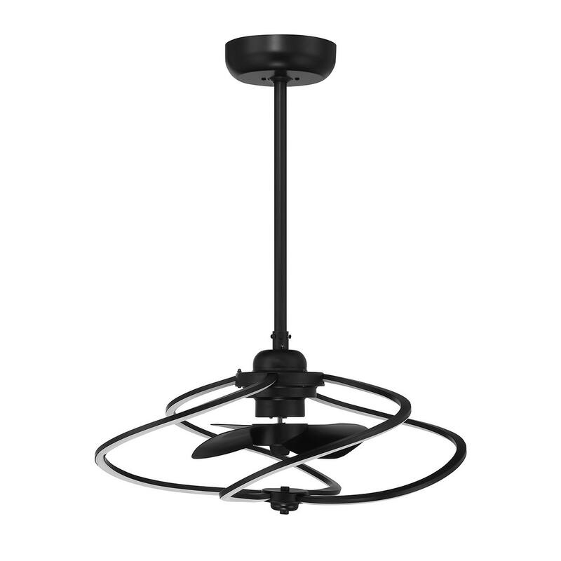 Hydra LED Fan D'Lier - Matte Black