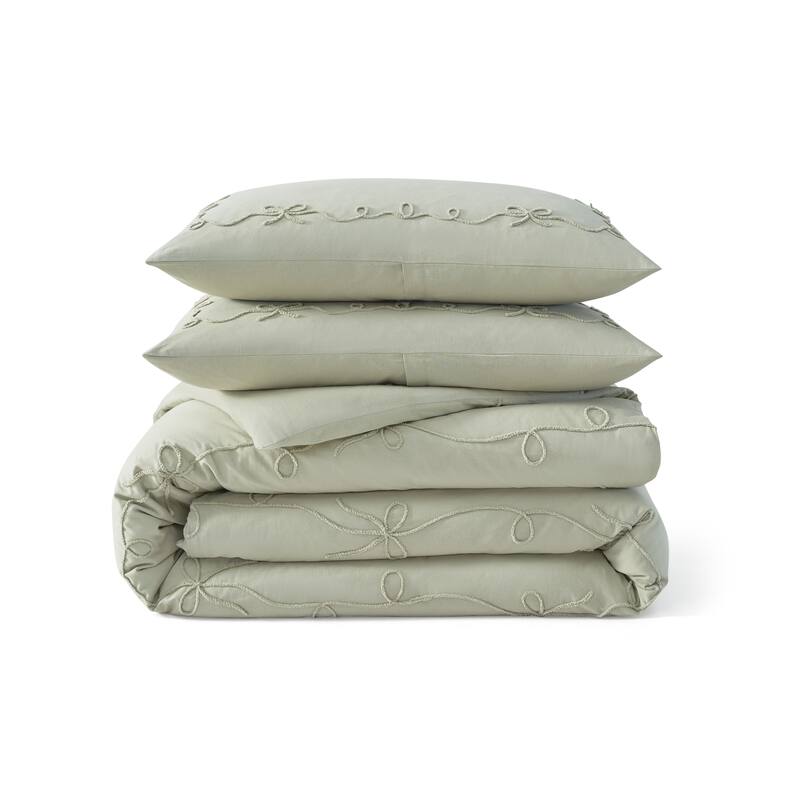 Peri Home Sasha Bows Duvet Set