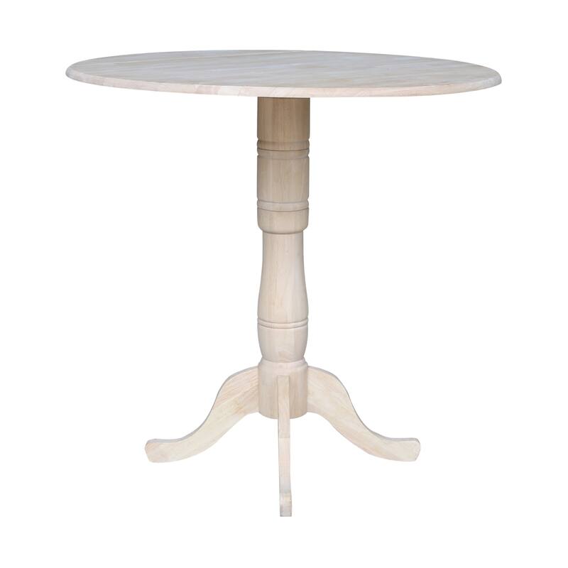 42" Round Pedestal Dual Drop Leaf Table