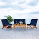 Option Natural Wood/Navy Cushion