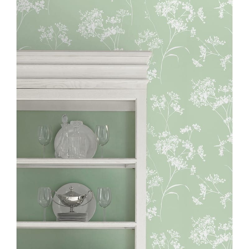 Luxe Haven Floral Mist Peel and Stick Wallpaper