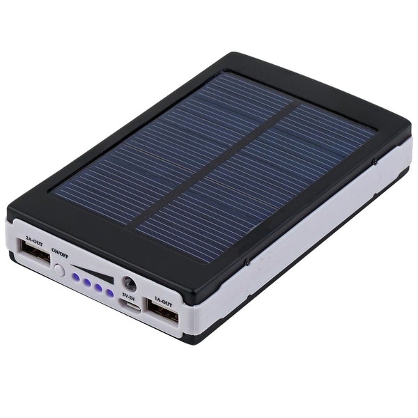 Kanstar 20 LED Light Dual USB Portable Solar Battery Charger Power Bank for Cell Phone, Ipad