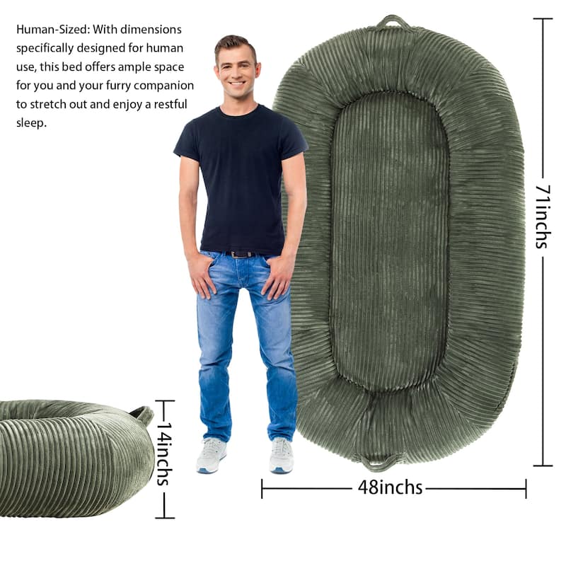 Eie Giant Dog Bed Washable Human Size Bed With Removable Cover