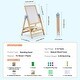 preview thumbnail 9 of 9, 2-in-1 Natural Wooden Double-Sided Wooden Magnetic Whiteboard Chalkboard Art Easel - 19.29”L x 17.12”W x 39.37”H