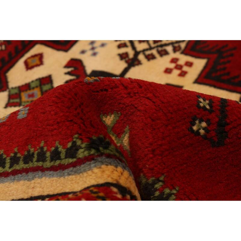 ECARPETGALLERY Hand-knotted Melis Red Wool Rug - 3'11 x 6'5