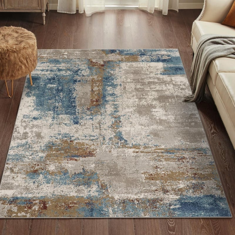 Luxe Weavers Modern Abstract Area Rug, Stain-Resistant Carpet - 5' x 7'