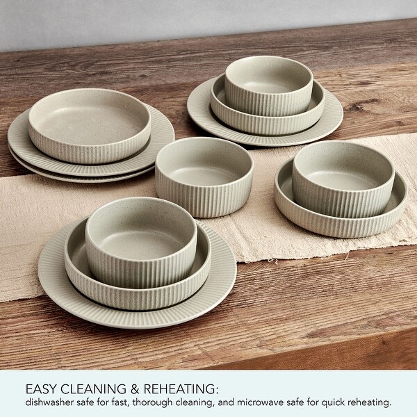 Pfaltzgraff Tranquility 12-Piece Dinnerware Set, Service for 4