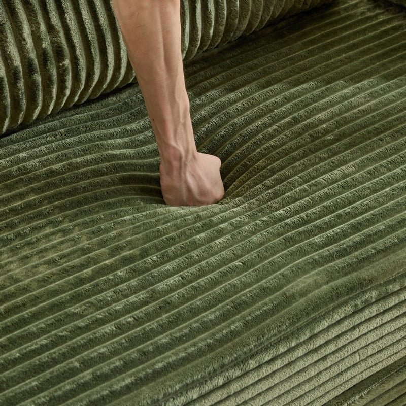 Modern King Size Convertible Sleeper Sofa Stackable Corduroy Sofa Bed