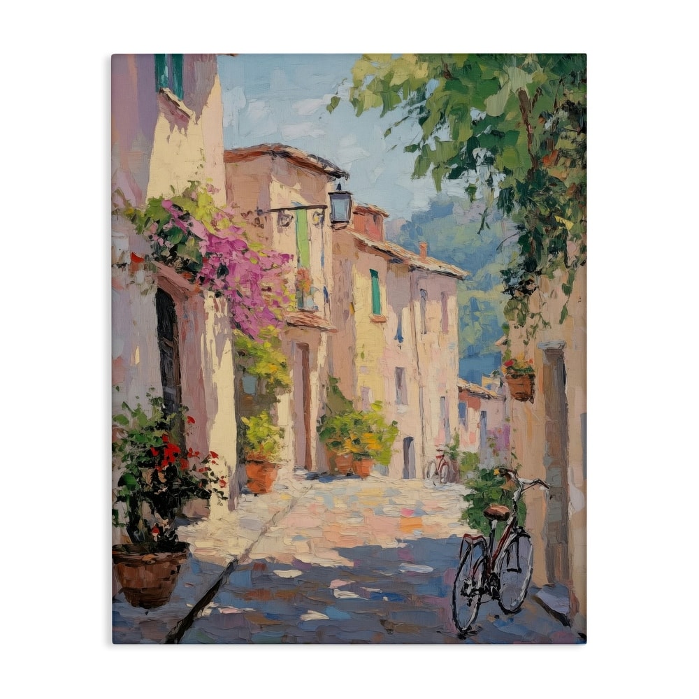 Stupell Cobblestone Path City Architecture Canvas Wall Art Design By Nini Art