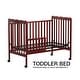 preview thumbnail 9 of 16, 3-In-1 Convertible Crib , Made Of Sustainable Pinewood, Non-Toxic Finish, Comes With Locking Wheels, Wooden Nursery Furniture