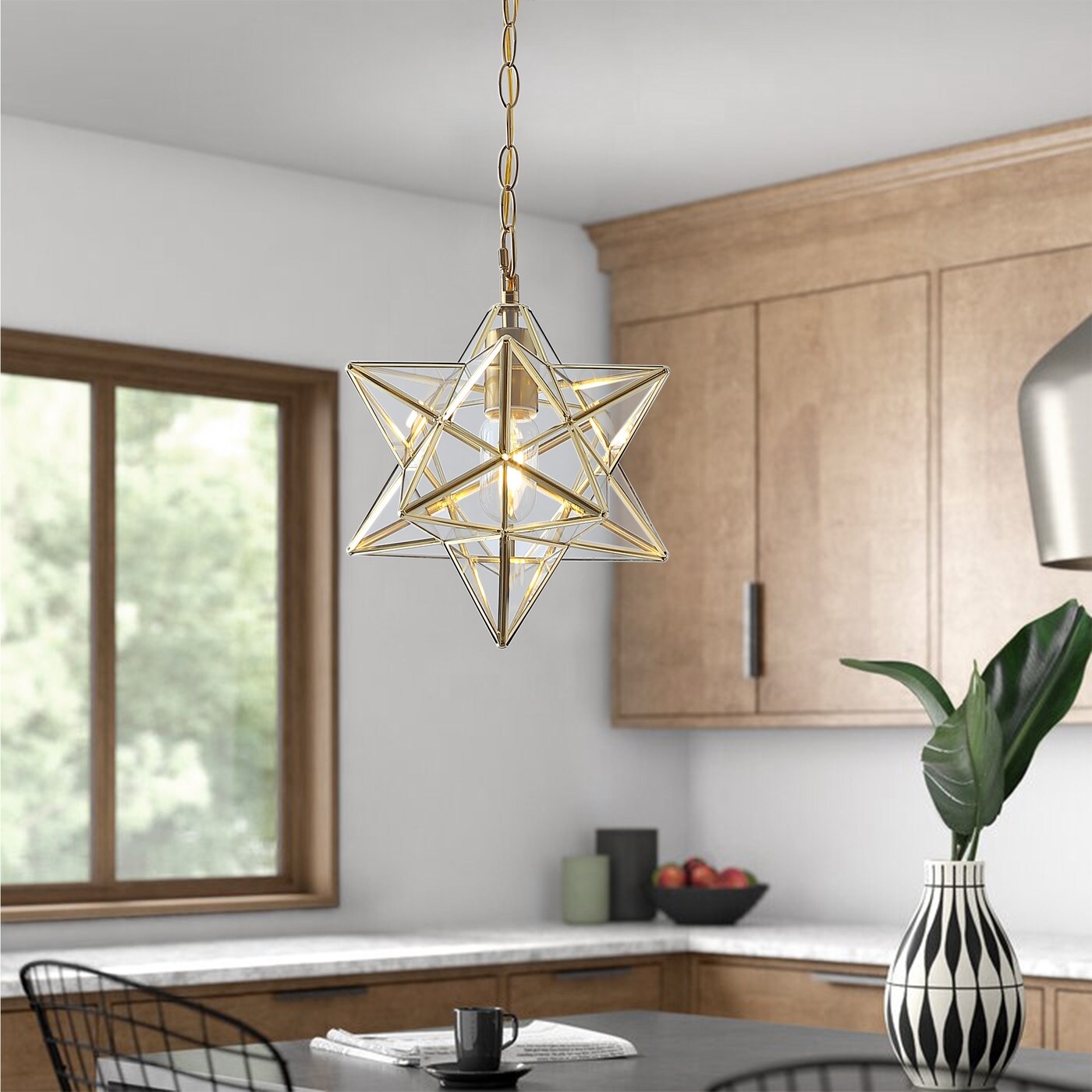 Modern 1 Light Moravian Star Design Pendant Lamp Fixture On Sale Bed Bath Beyond 36920723