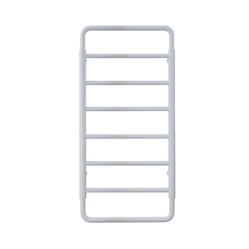Ivy 8-Bar Electric Towel Warmer In Matte White - 19.69" x 40.94" x 4.45"