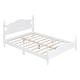 preview thumbnail 7 of 11, Full Size Wood Platform Bed Frame with Slat Support, Retro Design with Sturdy Wooden Construction