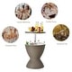 preview thumbnail 21 of 21, Gymax 8-Gal Patio Ice Cooler Bucket Cool Bar Side Table w/ Retractable - 19'' x 22.5''
