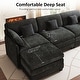 preview thumbnail 25 of 66, MCombo 111.8'' Modular Sectional Sofa Couch with Reversible Ottoman for Living Room, L Shaped Sofa, FSC Certified