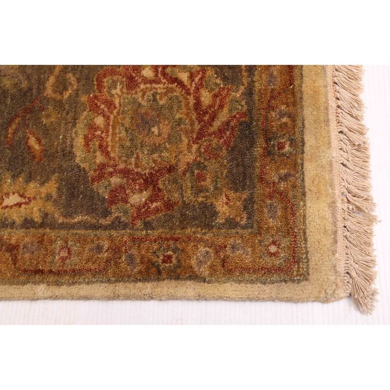 ECARPETGALLERY Hand-knotted Jamshidpour Ivory Wool Rug - 6'2 x 9'1
