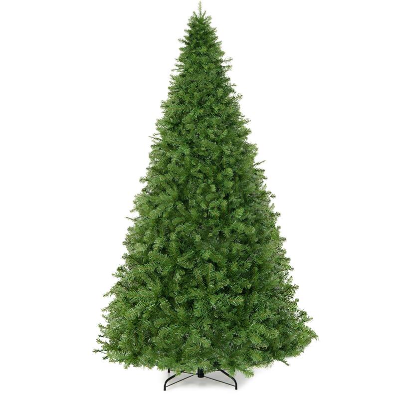 Gymax Pre-Lit 8' Artificial PVC Christmas Tree Hinged 880 LED Lights