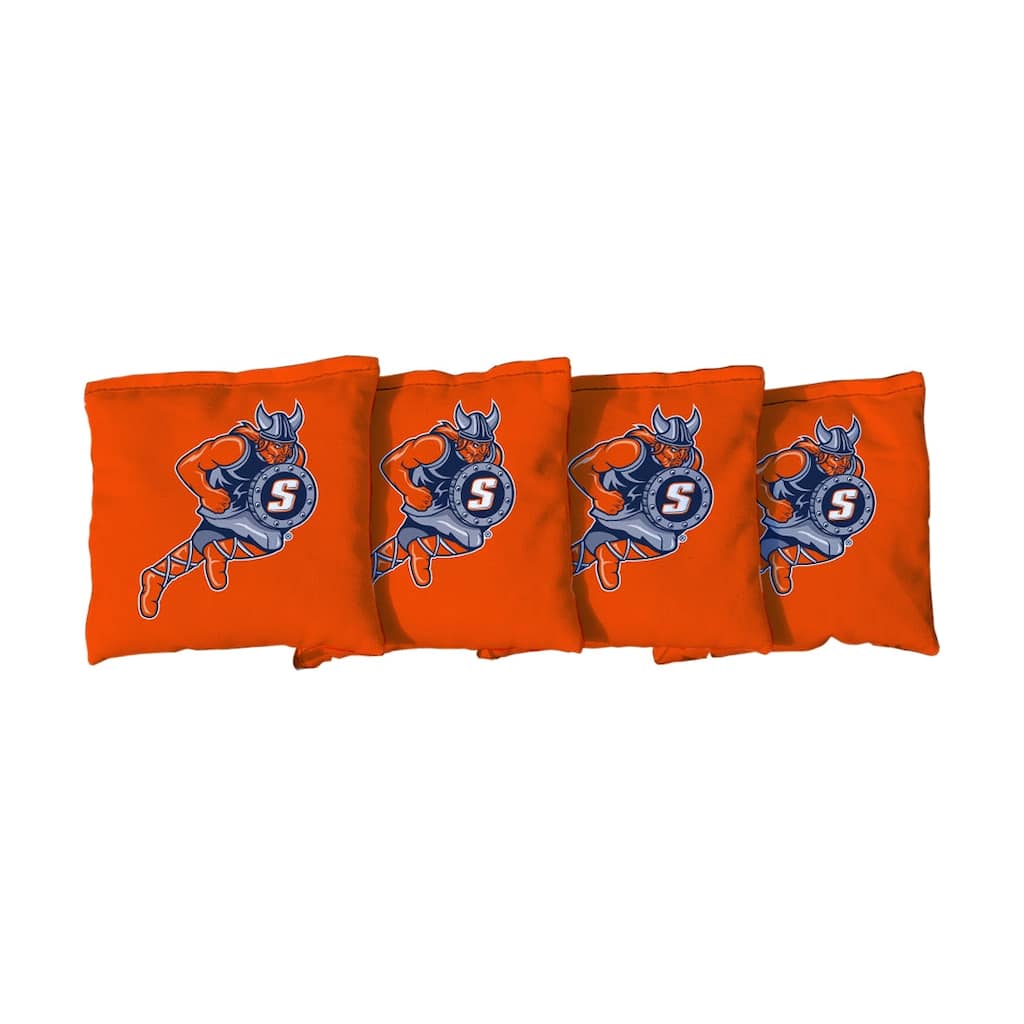 Salem State Vikings Orange Cornhole Bags