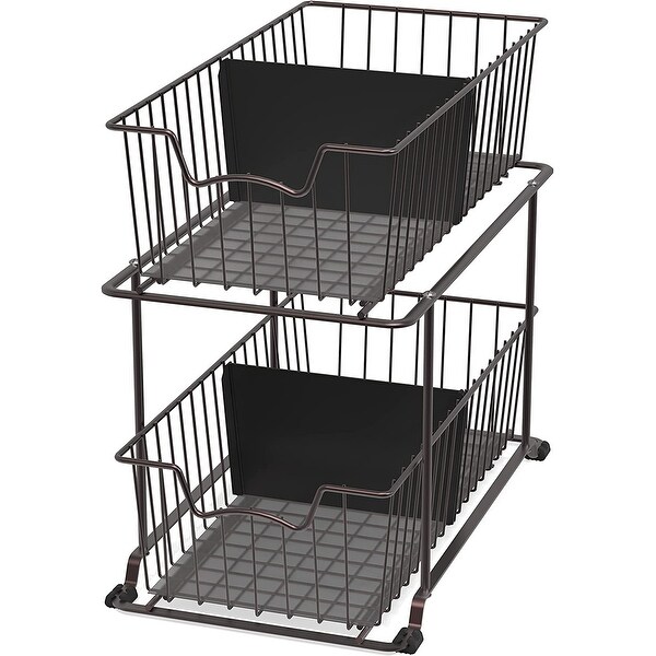 Simple Houseware Sliding Cabinet Basket Organizer