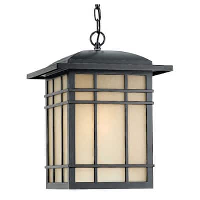 Hillcrest 1-Light Outdoor Hanging Lantern in Imperial Bronze